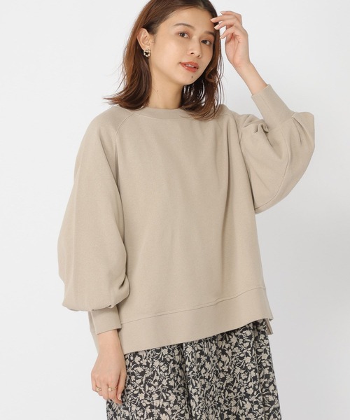 studio CLIP（スタディオクリップ）の「ガーゼテリータックスリーブプルオーバー（スウェット・レディース・ネイビー/グリーン/オフホワイト/ライトグレー・FREE）」の8枚目の写真