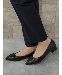 Perfect Suit FActory | ポインテッドトゥパンプス　ブラック/グレー(パンプス)