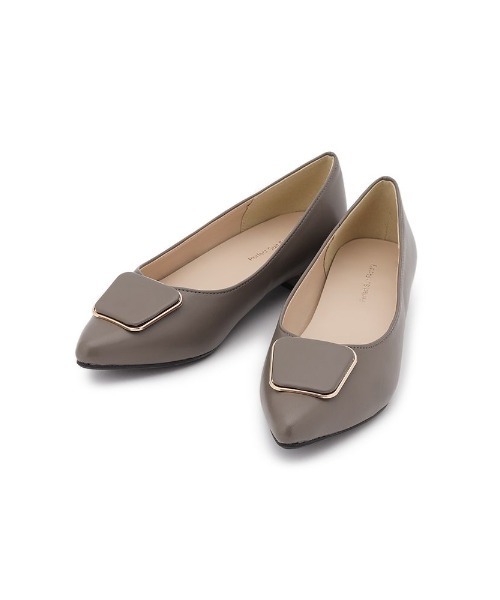 Perfect Suit FActory（パーフェクトスーツファクトリー）の「ポインテッドトゥパンプス　ブラック/グレー（パンプス・レディース・グレー/ブラック・M/L/S）」の10枚目の写真