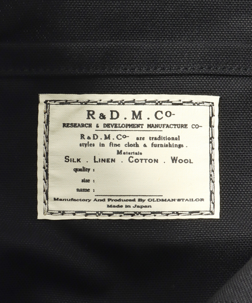 417 EDIFICE（フォーワンセブンエディフィス）の「【R&D.M.Co- / オールドマンズテーラー】 TOTE BAG(S)（トートバッグ・メンズ・ブラック/ホワイト・FREE）」の3枚目の写真