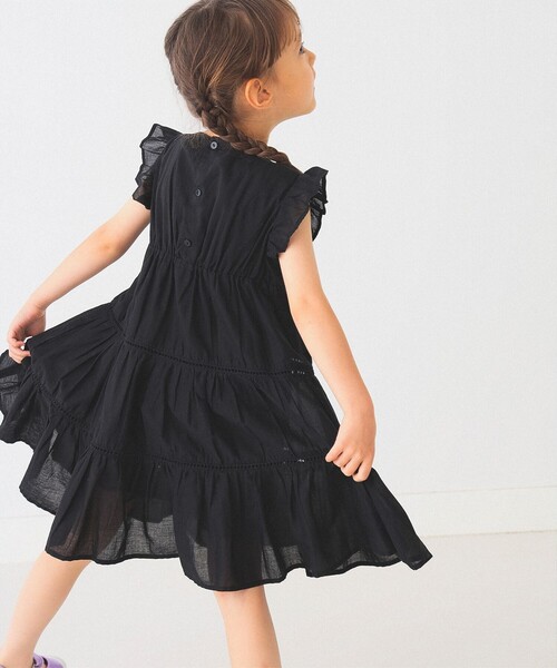 B:MING by BEAMS（ビーミングバイビームス）の「B:MING by BEAMS / ティアード ワンピース（80～140cm）（ワンピース・キッズ・ピンク/ブルー系その他2/ブラック・120/90/130/110/80/140/100）」の5枚目の写真