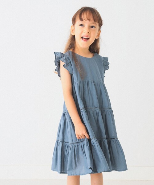 B:MING by BEAMS（ビーミングバイビームス）の「B:MING by BEAMS / ティアード ワンピース（80～140cm）（ワンピース・キッズ・ピンク/ブルー系その他2/ブラック・120/90/130/110/80/140/100）」の6枚目の写真