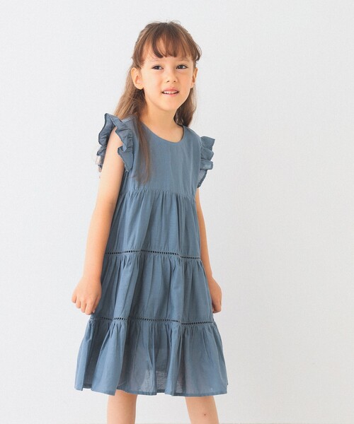 B:MING by BEAMS（ビーミングバイビームス）の「B:MING by BEAMS / ティアード ワンピース（80～140cm）（ワンピース・キッズ・ピンク/ブルー系その他2/ブラック・120/90/130/110/80/140/100）」の7枚目の写真