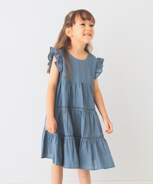 B:MING by BEAMS（ビーミングバイビームス）の「B:MING by BEAMS / ティアード ワンピース（80～140cm）（ワンピース・キッズ・ピンク/ブルー系その他2/ブラック・120/90/130/110/80/140/100）」の8枚目の写真