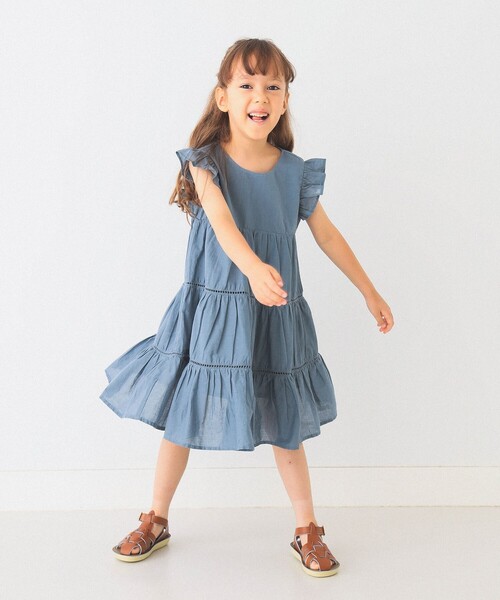 B:MING by BEAMS（ビーミングバイビームス）の「B:MING by BEAMS / ティアード ワンピース（80～140cm）（ワンピース・キッズ・ピンク/ブルー系その他2/ブラック・120/90/130/110/80/140/100）」の16枚目の写真
