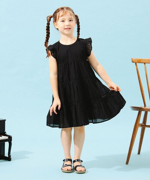 B:MING by BEAMS（ビーミングバイビームス）の「B:MING by BEAMS / ティアード ワンピース（80～140cm）（ワンピース・キッズ・ピンク/ブルー系その他2/ブラック・120/90/130/110/80/140/100）」の18枚目の写真