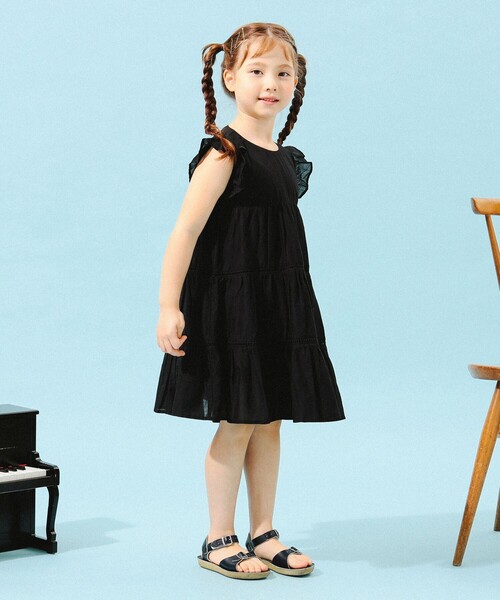B:MING by BEAMS（ビーミングバイビームス）の「B:MING by BEAMS / ティアード ワンピース（80～140cm）（ワンピース・キッズ・ピンク/ブルー系その他2/ブラック・120/90/130/110/80/140/100）」の22枚目の写真