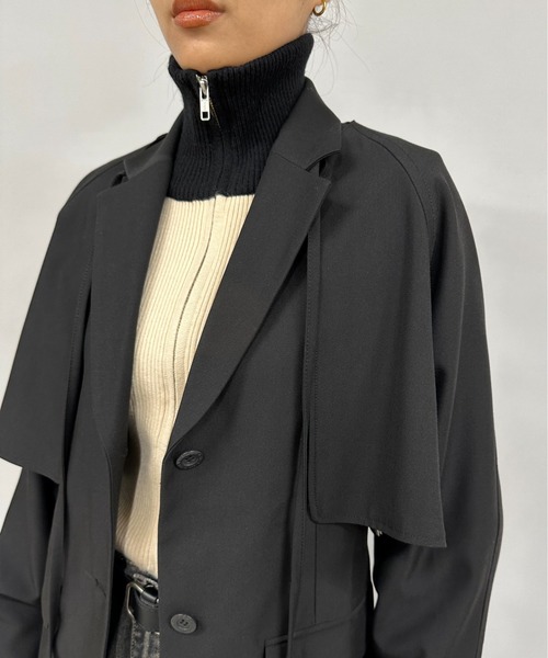 Six M（シックスエム）の「【Six M/シックスエム】３WAYボレロジャケット（テーラードジャケット・レディース・ブラック・FREE）」の2枚目の写真