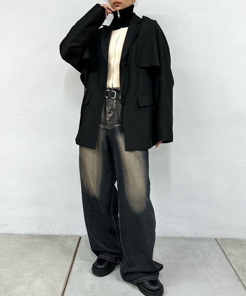 Six M（シックスエム）の「【Six M/シックスエム】３WAYボレロジャケット（テーラードジャケット・レディース・ブラック・FREE）」の6枚目の写真