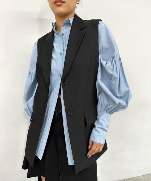 Six M（シックスエム）の「【Six M/シックスエム】３WAYボレロジャケット（テーラードジャケット・レディース・ブラック・FREE）」の7枚目の写真