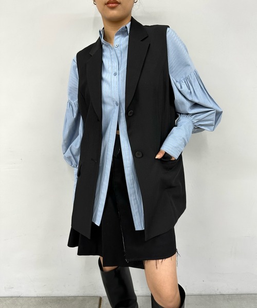 Six M（シックスエム）の「【Six M/シックスエム】３WAYボレロジャケット（テーラードジャケット・レディース・ブラック・FREE）」の8枚目の写真