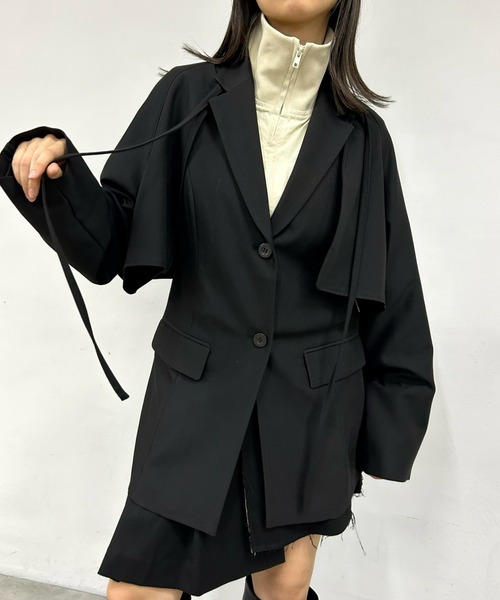 Six M（シックスエム）の「【Six M/シックスエム】３WAYボレロジャケット（テーラードジャケット・レディース・ブラック・FREE）」の10枚目の写真