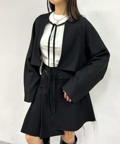 Six M（シックスエム）の「【Six M/シックスエム】３WAYボレロジャケット（テーラードジャケット・レディース・ブラック・FREE）」の14枚目の写真