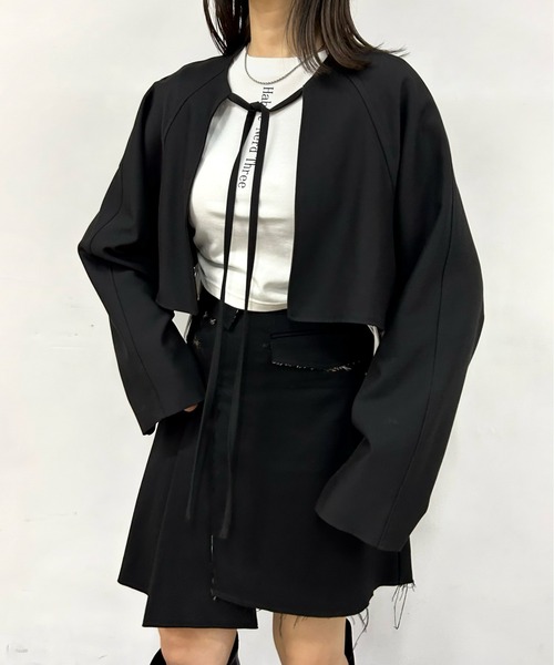 Six M（シックスエム）の「【Six M/シックスエム】３WAYボレロジャケット（テーラードジャケット・レディース・ブラック・FREE）」の13枚目の写真