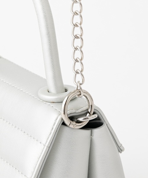 COLONY 2139（コロニートゥーワンスリーナイン）の「キルトフラップ2wayバッグ（ショルダーバッグ・レディース・ブラック/シルバー・FREE）」の11枚目の写真