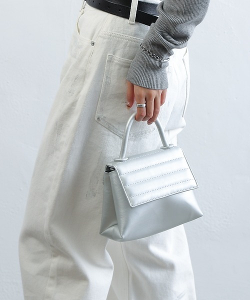 COLONY 2139（コロニートゥーワンスリーナイン）の「キルトフラップ2wayバッグ（ショルダーバッグ・レディース・ブラック/シルバー・FREE）」の18枚目の写真