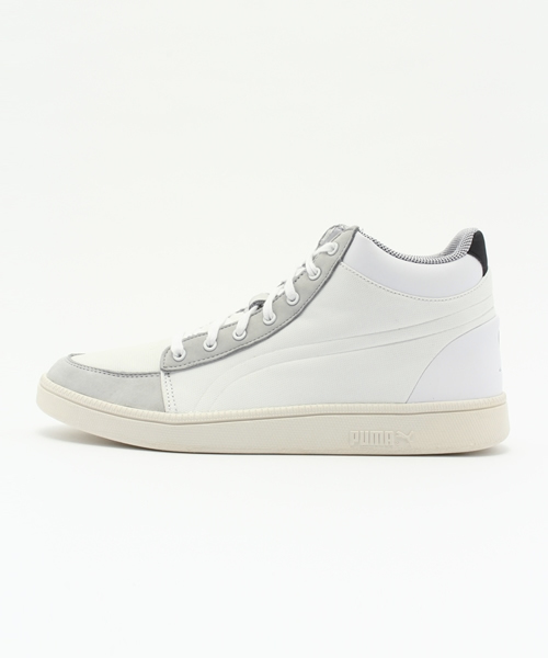McQ ALEXANDER McQUEEN PUMA（マックキュー アレクサンダー マックイーン プーマ）の「MCQ SERVE MID (UNISEX)（スニーカー・メンズ・グレー/ブラック・29.0cm/30.0cm/28.0cm/28.5cm/22.5cm/26.0cm/27.0cm/23.0cm/23.5cm/24.0cm/25.0cm/27.5cm/24.5cm/25.5cm/26.5cm）」の4枚目の写真