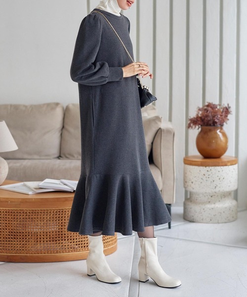 KOBE LETTUCE（コウベレタス）の「高反発＆低反発クッション入りストレッチショートブーツ（ブーツ・レディース・ブラック/アイボリー/グレイッシュベージュ・LL/L/S/M）」の5枚目の写真