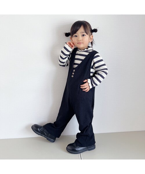BREEZE(ブリーズ)の「ボーダーリブロンT(Tシャツ/カットソー・キッズ・ブラック/グリーン/ライム/ピンク・110/80/140/100/90/120/130)」の13枚目の写真