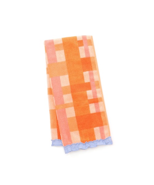 Francfranc(フランフラン)の「抗菌防臭 チェック フェイスタオル オレンジ(タオル・レディース・オレンジ・FREE)」の1枚目の写真