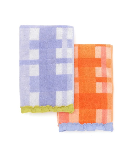 Francfranc(フランフラン)の「抗菌防臭 チェック フェイスタオル オレンジ(タオル・レディース・オレンジ・FREE)」の6枚目の写真