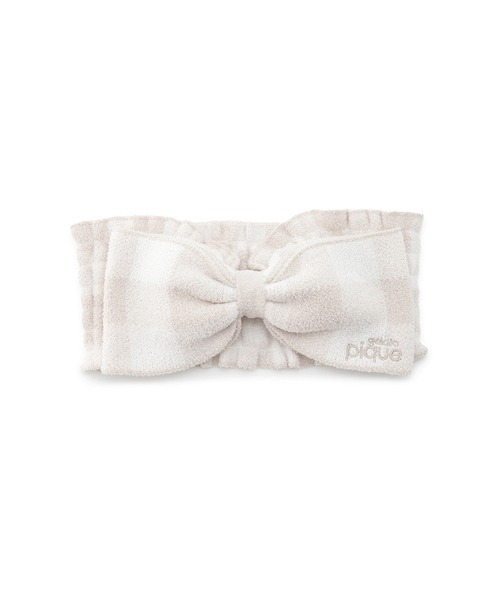 gelato pique（ジェラートピケ）の「チェック柄ヘアバンド（ヘアバンド