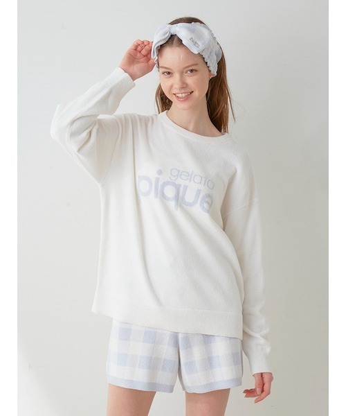 gelato pique（ジェラートピケ）の「チェック柄ヘアバンド（ヘアバンド