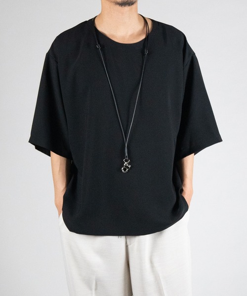 SENTI センティ / PULL UP LEATHER STRAP & SMART PHONE HOLDER レザーネックストラップ マルチストラップ スマホホルダー / 2018（ネックレス）｜SENTI（センティ）