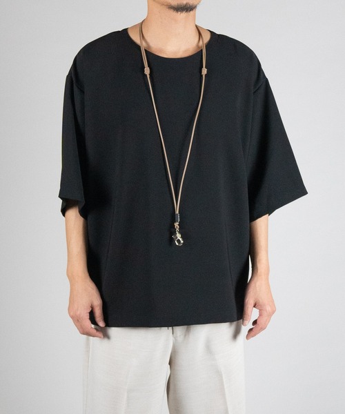 SENTI センティ / PULL UP LEATHER STRAP & SMART PHONE HOLDER レザーネックストラップ マルチストラップ スマホホルダー / 2018（ネックレス）｜SENTI（センティ）