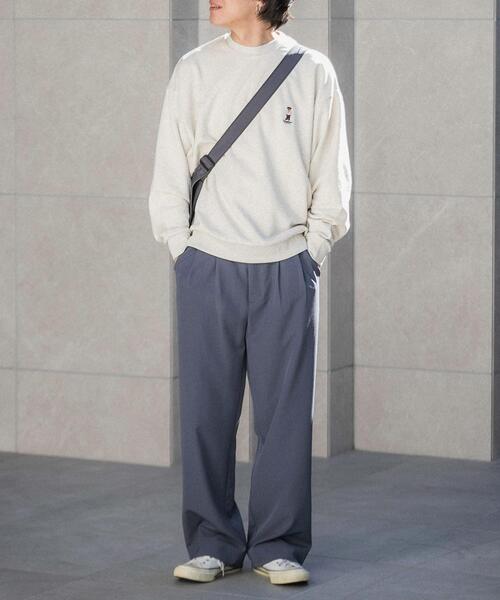 SENSE OF PLACE by URBAN RESEARCH(センスオブプレイスバイアーバンリサーチ)の「(別注)テディベアスウェットシャツ(スウェット・メンズ・チャコールグレー/オレンジ/オートミール・MEDIUM/LARGE)」の15枚目の写真