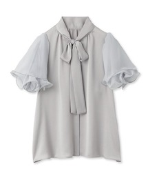 ウィングスリーブボウタイブラウス