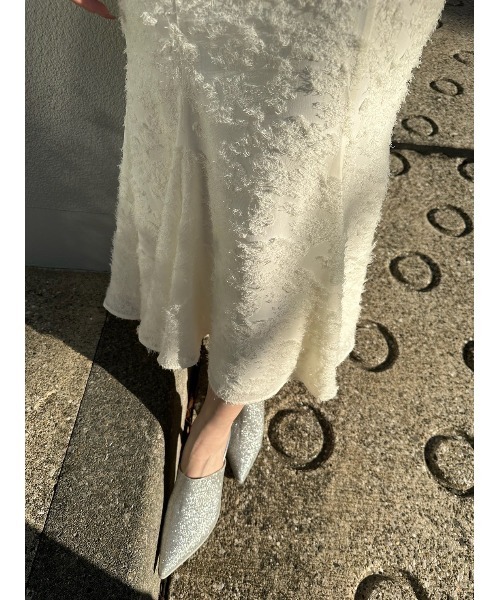 rienda（リエンダ）の「カットジャガードマーメイドスカート（スカート・レディース・アイボリー/ピンク/ブラック/ネイビー・SMALL/MEDIUM）」の8枚目の写真