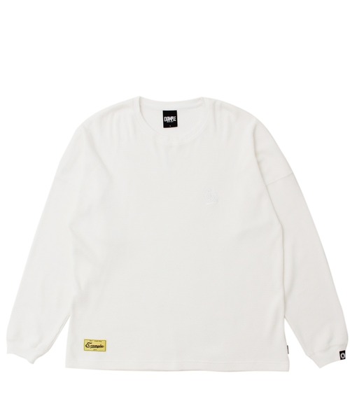 EXAMPLE（エグザンプル）の「EXAMPLE COLLEGEEX LOGO THERMAL（Tシャツ/カットソー・メンズ・キナリ/ブラック・M/L/XL/XXL）」の6枚目の写真