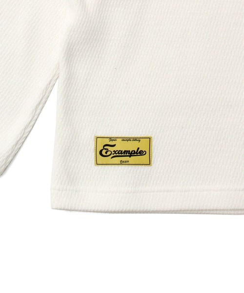 EXAMPLE（エグザンプル）の「EXAMPLE COLLEGEEX LOGO THERMAL（Tシャツ/カットソー・メンズ・キナリ/ブラック・M/L/XL/XXL）」の9枚目の写真