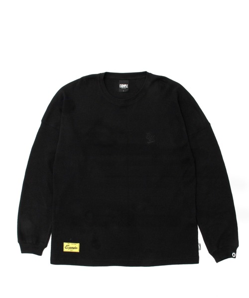EXAMPLE（エグザンプル）の「EXAMPLE COLLEGEEX LOGO THERMAL（Tシャツ/カットソー・メンズ・キナリ/ブラック・M/L/XL/XXL）」の11枚目の写真