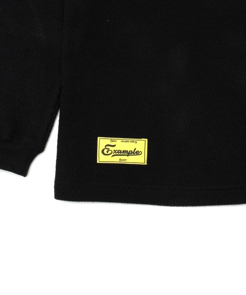 EXAMPLE（エグザンプル）の「EXAMPLE COLLEGEEX LOGO THERMAL（Tシャツ/カットソー・メンズ・キナリ/ブラック・M/L/XL/XXL）」の14枚目の写真