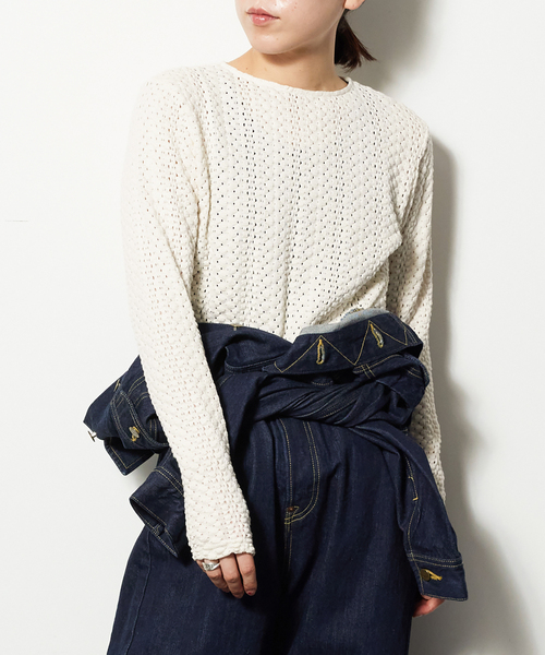 CITYSHOP（シティーショップ）の「COTTON EYELET TOPS：カットソー（T