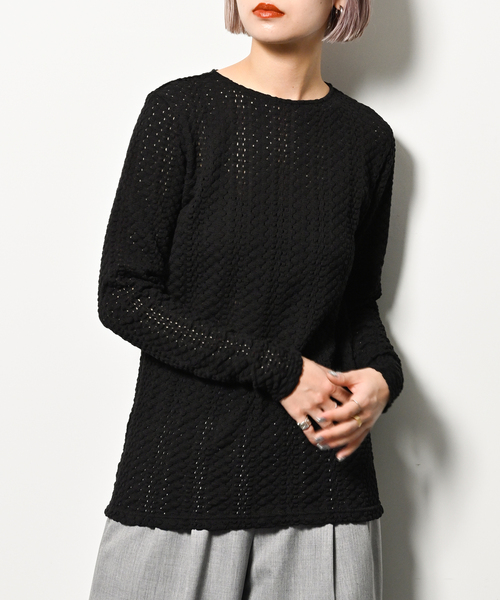 CITYSHOP（シティーショップ）の「COTTON EYELET TOPS：カットソー（T