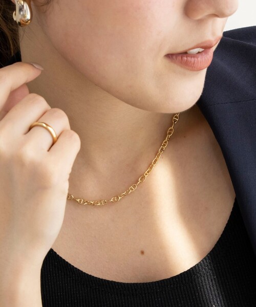 NOLLEY’S（ノーリーズ）の「デザインチェーンショートネックレス（ネックレス・レディース・シルバー/ゴールド・FREE）」の2枚目の写真