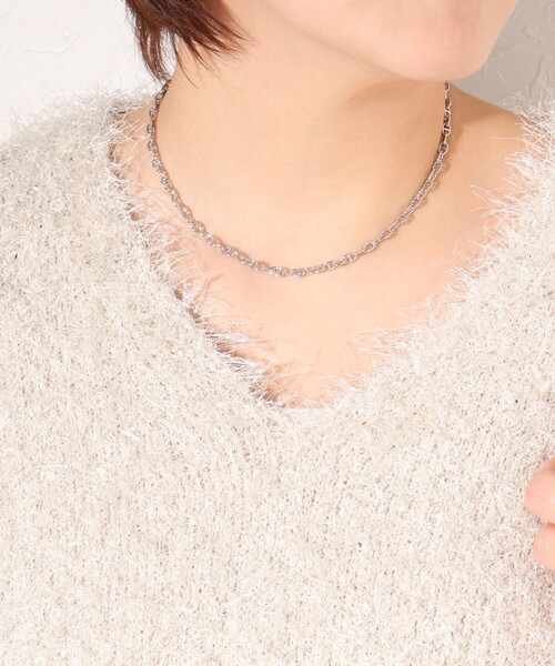 NOLLEY’S（ノーリーズ）の「デザインチェーンショートネックレス（ネックレス・レディース・シルバー/ゴールド・FREE）」の7枚目の写真