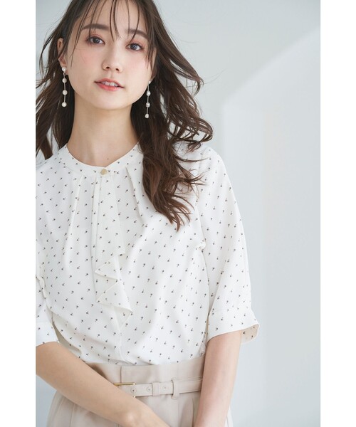 ANY SIS(エニィスィス)の「【洗える】ラッフルボウ ブラウス(シャツ/ブラウス・レディース・スカイブルー系5/ホワイト系5/ホワイト系・2)」の7枚目の写真
