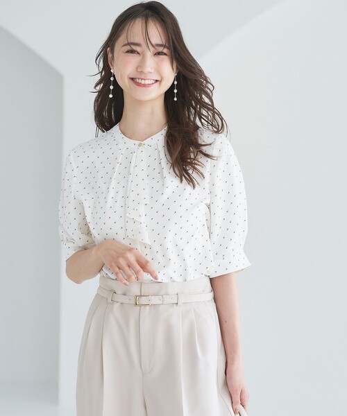 ANY SIS(エニィスィス)の「【洗える】ラッフルボウ ブラウス(シャツ/ブラウス・レディース・スカイブルー系5/ホワイト系5/ホワイト系・2)」の8枚目の写真