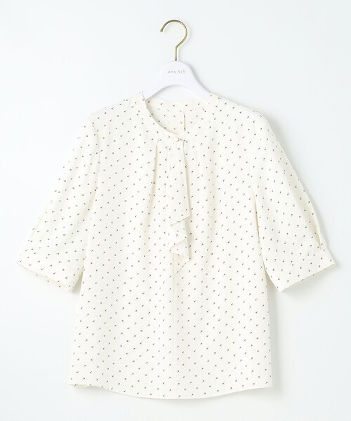 ANY SIS(エニィスィス)の「【洗える】ラッフルボウ ブラウス(シャツ/ブラウス・レディース・スカイブルー系5/ホワイト系5/ホワイト系・2)」の16枚目の写真