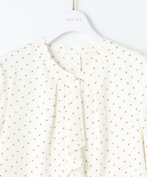 ANY SIS(エニィスィス)の「【洗える】ラッフルボウ ブラウス(シャツ/ブラウス・レディース・スカイブルー系5/ホワイト系5/ホワイト系・2)」の18枚目の写真