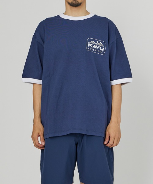 KAVU/カブー Adventure Logo Ringer Tee/アドベンチャーロゴリンガーティー（Tシャツ/カットソー）｜KAVU（カブー）