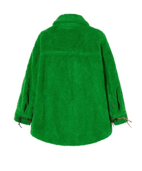 JNBY(ジェーエヌビーワイ)の「Diamond-shaped Embossed Wool-blend Duffle Jacket(ダッフルコート・レディース・ホワイト/ブラック・40/38/36)」の9枚目の写真