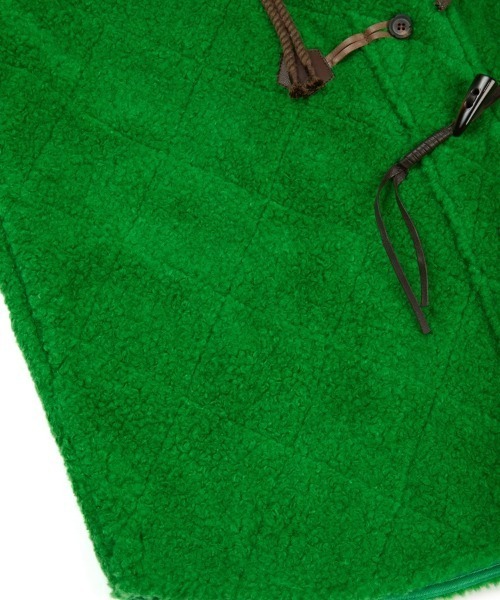 JNBY(ジェーエヌビーワイ)の「Diamond-shaped Embossed Wool-blend Duffle Jacket(ダッフルコート・レディース・ホワイト/ブラック・40/38/36)」の12枚目の写真