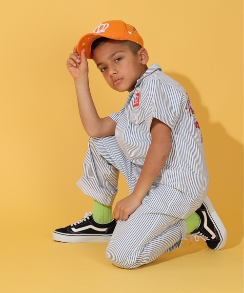 BABYDOLL（ベビードール）の「ストライプつなぎ 9215K（つなぎ