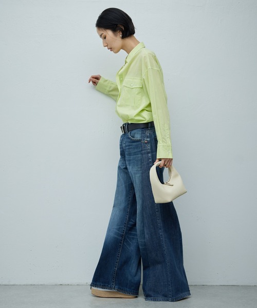 GALLARDAGALANTE（ガリャルダガランテ）の「コットンローンシャツ（シャツ/ブラウス・レディース・チャコールグレー/オフホワイト/ネイビー/イエロー・FREE）」の21枚目の写真