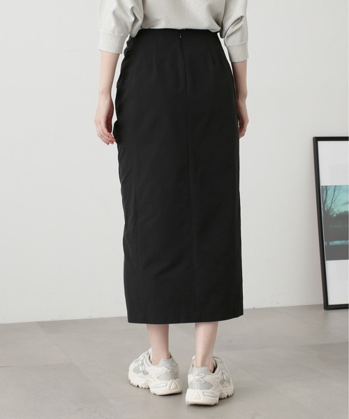 N.（N. Natural Beauty Basic）（エヌエヌナチュラルビューティーベーシック）の「◆サイドギャザーロングスカート（スカート・レディース・ブラック/ブラウン系その他・MEDIUM）」の11枚目の写真